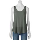 Juniors' Pink Republic High-low Tank Top, Kids Unisex, Size: Medium, Green Oth