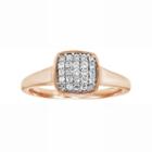 Love 360 10k Gold 1/4 Carat T.w. Diamond Wedding Ring, Adult Unisex, Size: 6.50, White