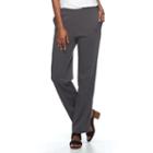 Women's Croft & Barrow&reg; Pull-on Knit Pants, Size: Xl, Dark Grey