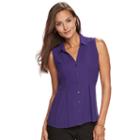 Women's Dana Buchman Church Blouse, Size: Large, Purple