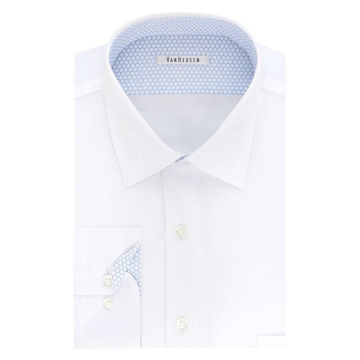 Men's Van Heusen Air Regular-fit Stretch Dress Shirt, Size: 17.5-32/33, White