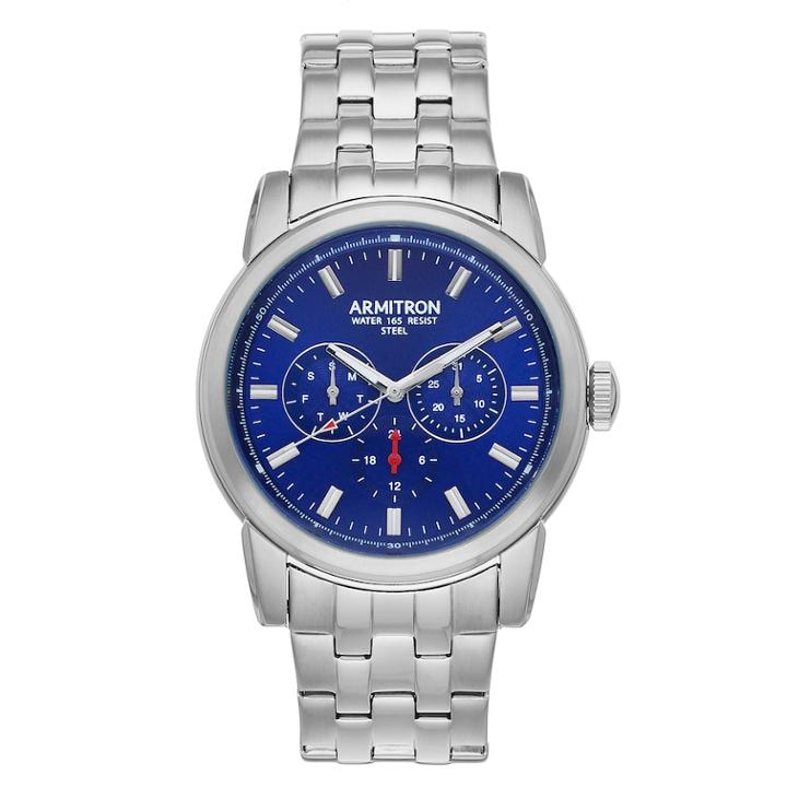 Armitron Men's Stainless Steel Dress Watch - 20/5312nvsv, Size: Large, Grey