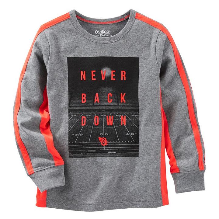 Boys 4-8 Oshkosh B'gosh&reg; Side Panel Active Graphic Tee, Boy's, Size: 6, Light Grey