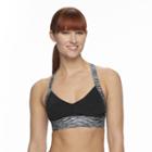 Women's Tyr Space-dye Racerback Bikini Top, Size: Medium, Black