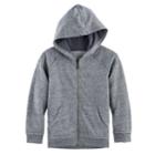 Boys 4-7x Sonoma Goods For Life&trade; Raw Edge Zip Hoodie, Size: 7, Grey Other