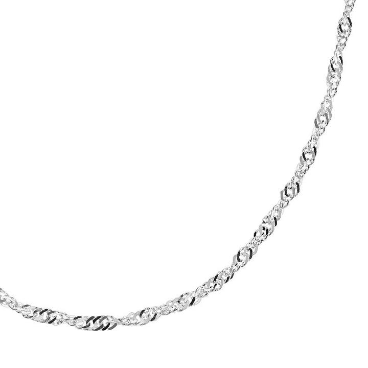 Sterling Silver Lightweight Chain Necklace - 24-in, Women's, Size: 24, Grey