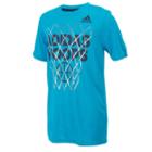 Boys 8-20 Adidas Hoops Tee, Size: Medium, Turquoise/blue (turq/aqua)