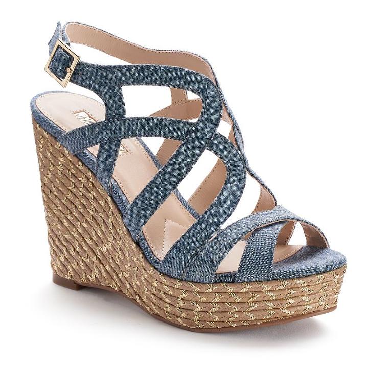 Jennifer Lopez Women's Espadrille Wedge Sandals, Size: 10, Pink Other