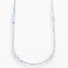 Crystal Avenue Silver-plated Crystal Long Station Necklace - Made With Swarovski Crystals, Women's, Size: 30, Multicolor