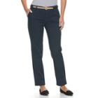 Women's Croft & Barrow&reg; Tapered Chino Pants, Size: 12, Blue