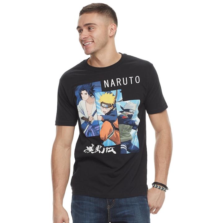 Men's Naruto Tee, Size: Medium, Black