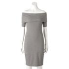 Women's Juicy Couture Off-the-shoulder Sheath Dress, Size: Small, Med Grey