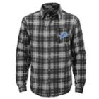 Boys 8-20 Detroit Lions Sideline Plaid Shirt, Size: Xl 18-20, Black