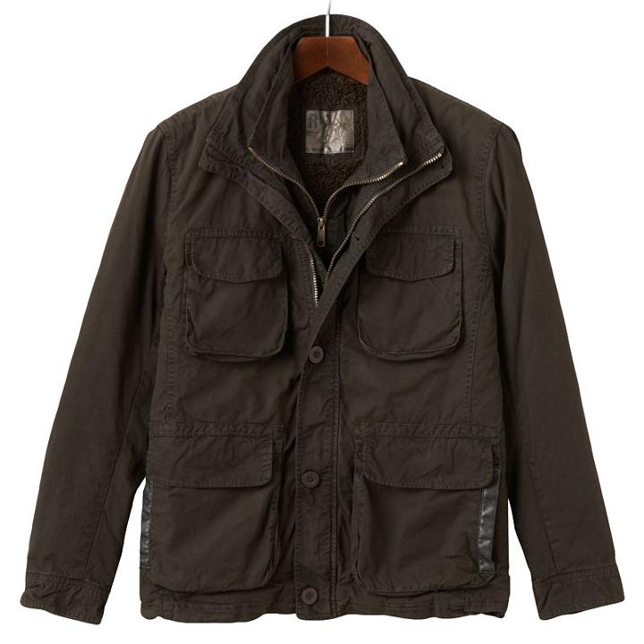 Men's R And O Bibbed 4-pocket Jacket, Size: Xl, Brown