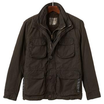 Men's R And O Bibbed 4-pocket Jacket, Size: Xl, Brown
