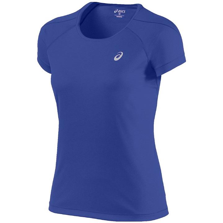 Asics Featherlight Crew Neck Raglan Running Tee - Women's, Size: Large, Med Blue