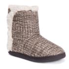 Women's Muk Luks Cheyenne Knit Boot Slippers, Size: Small, Lt Beige