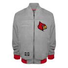 Men's Franchise Club Louisville Cardinals Edge Fleece Jacket, Size: 3xl, Grey