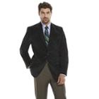 Big & Tall Chaps Classic-fit Black Corduory Sport Coat, Men's, Size: 44 X-long