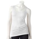 Women's Rock & Republic&reg; Seamless Tank, Size: Large, White