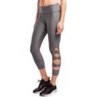 Women's Jockey Sport Triple Loop Midrise Capri Leggings, Size: Medium, Med Grey