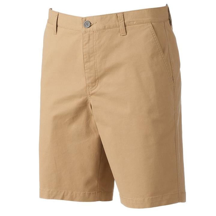 Men's Marc Anthony Slim-fit Stretch Twill Shorts, Size: 40, Med Beige