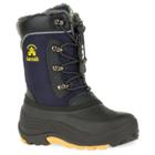 Kamik Luke Toddler Boys' Water Resistant Winter Boots, Size: 2, Blue (navy)