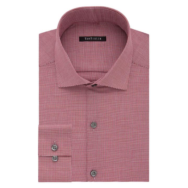 Big & Tall Van Heusen Slim-fit Wrinkle-free Dress Shirt, Men's, Size: 17.5 35/6t, Med Red