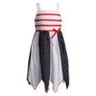 Girls 4-6x Youngland Handkerchief Hem Patriotic Woven Dress, Size: 6x, Red Overfl