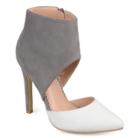 Journee Collection Zinia Women's Ankle Cuff High Heels, Size: 5.5 Med, White