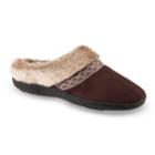Women's Isotoner Microsuede Basil Hoodback Slippers, Size: Medium, Brown