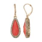 Napier Textured Teardrop, Women's, Med Pink