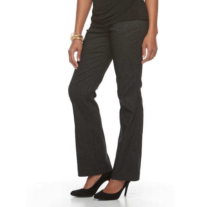 Women's Dana Buchman Shirred Elbow-sleeve Top, Size: Xl, Black