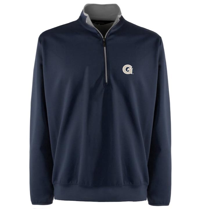 Men's Georgetown Hoyas 1/4-zip Leader Pullover, Size: Xl, Blue