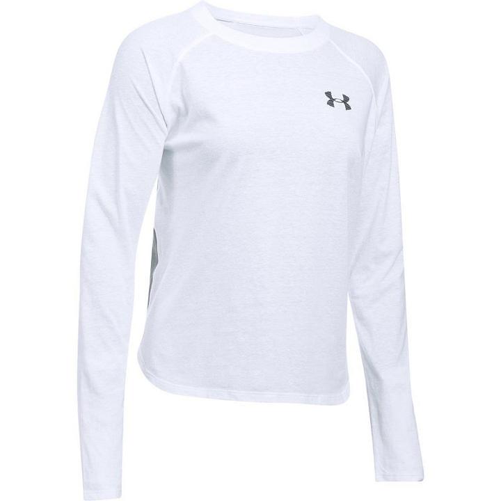 Women's' Under Armour Tri-blend Long Sleeve Graphic Tee, Size: Xl, White