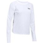 Women's' Under Armour Tri-blend Long Sleeve Graphic Tee, Size: Xl, White