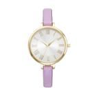 Women's Faux Leather Watch, Size: Medium, Pink