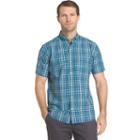 Men's Izod Advantage Cool Fx Regular-fit Plaid Button-down Shirt, Size: Xl, Green Oth