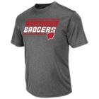 Men's Campus Heritage Wisconsin Badgers Short-sleeved Tee, Size: Medium, Red Overfl