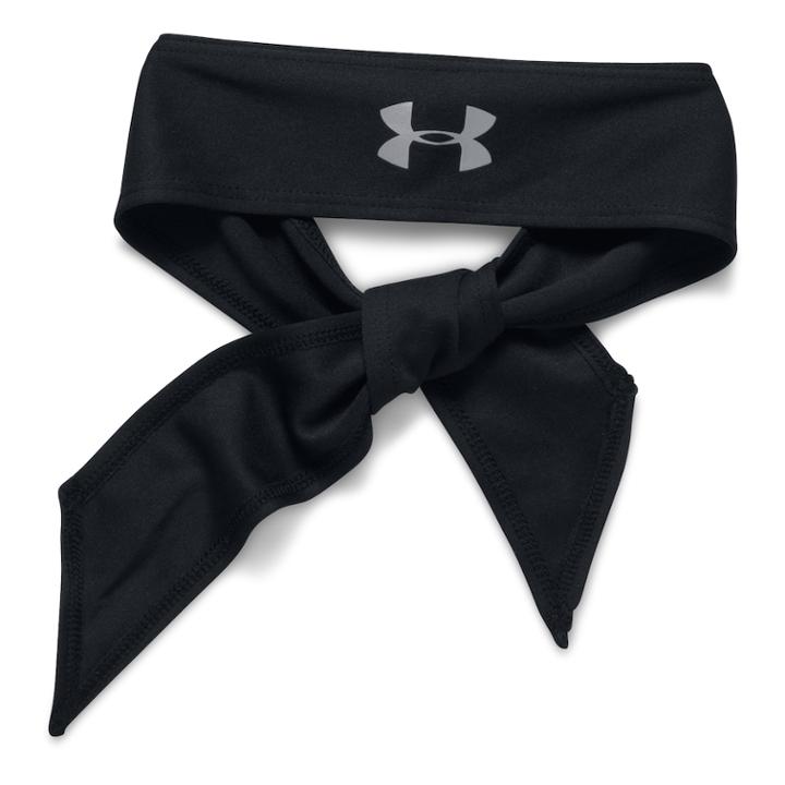 Women's Under Armour Tie Headband, Black