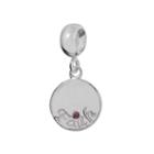 Individuality Beads Sterling Silver Crystal Faith Charm, Women's, Purple