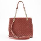 Apt. 9&reg; Sloan Quilted Velvet Satchel, Women's, Pink Other