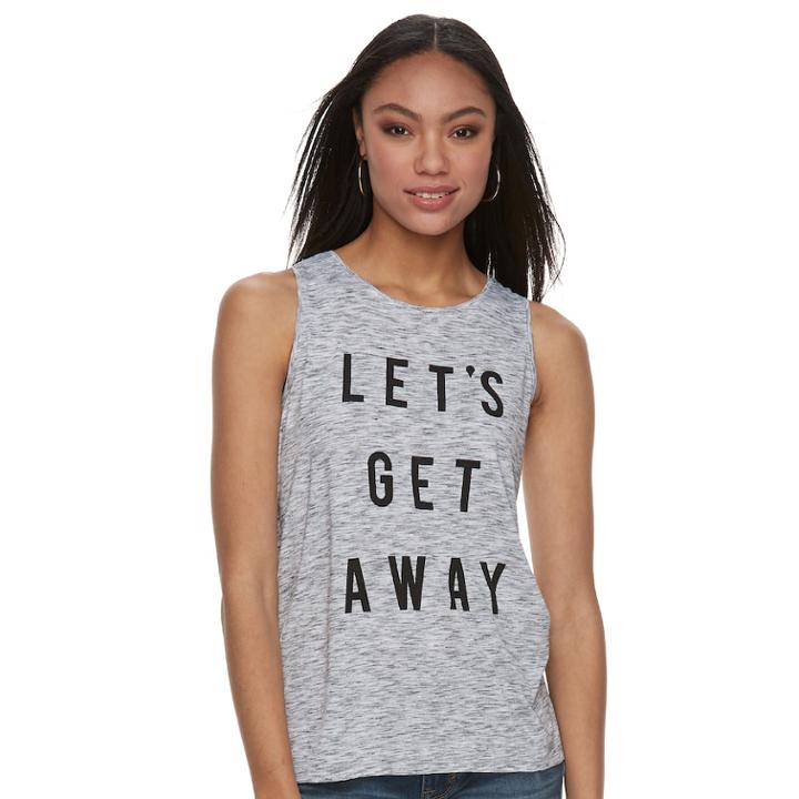 Women's Apt. 9&reg; Graphic Tank, Size: Xs, White