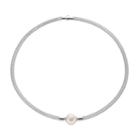 Pearlustre By Imperial Sterling Silver Freshwater Cultured Pearl Mesh Necklace, Women's, Size: 17, White