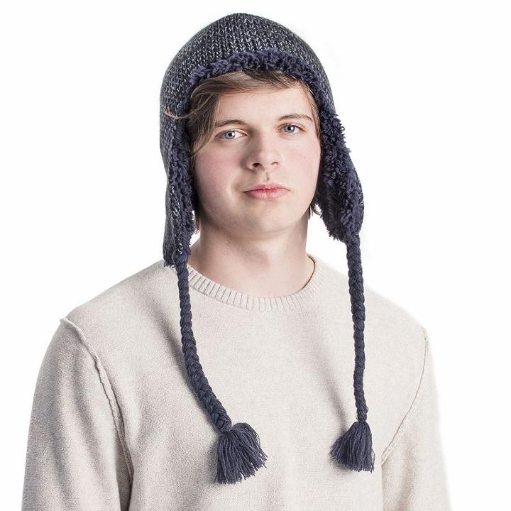 Muk Luks, Men's Marled Trapper Hat, Black