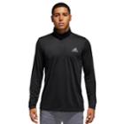 Men's Adidas Tech Quarter-zip Top, Size: Medium, Black