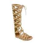 Olivia Miller Mitra Women's Gladiator Sandals, Girl's, Size: 8, Med Beige