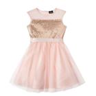 Girls 7-16 Lilt Blush Sequin Illusion Dress, Girl's, Size: 16, Light Pink
