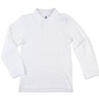 Boys 8-20 Chaps Solid Pique School Uniform Polo, Boy's, Size: Medium, White