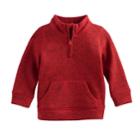 Baby Boy Jumping Beans&reg; 1/4-zip Fleece Pullover, Size: 6 Months, Med Red
